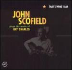 that's what i say john scofield plays the music of ray charles